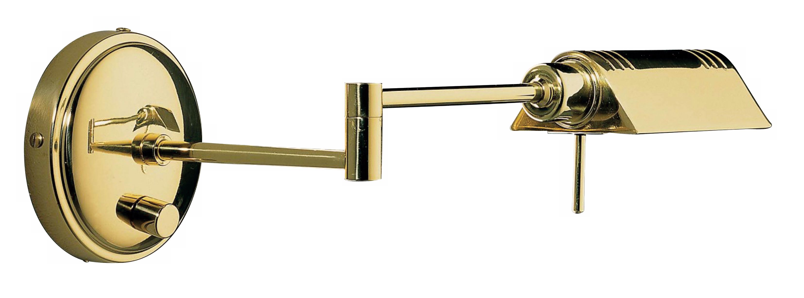Holtkoetter Polished Brass Pharmacy Swing Arm Wall Lamp