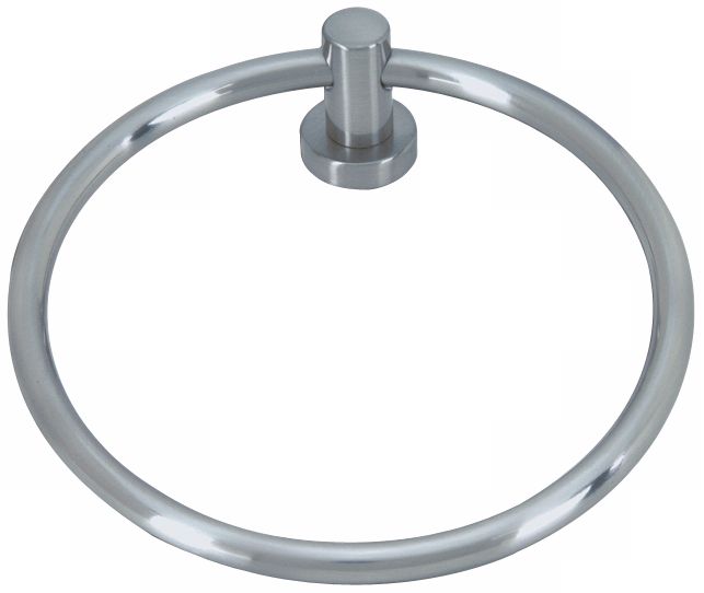 Linea Brushed Nickel Towel Ring