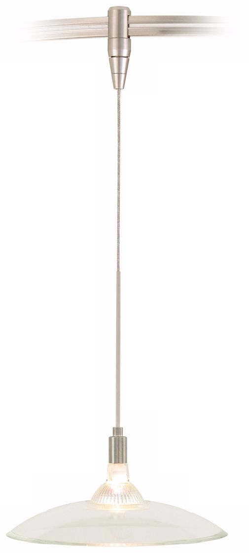 Diz Clear Glass Satin Nickel Tech Lighting MonoRail Pendant
