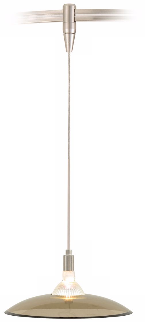 Diz Havana Brown Satin Nickel Tech Lighting MonoRail Pendant