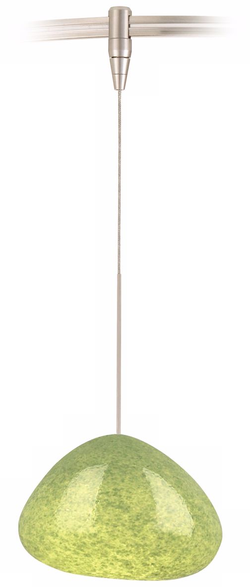 River Rock Wedge Green Nickel Tech Lighting MonoRail Pendant
