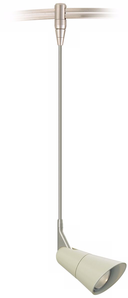 Scania Linen 12" Satin Nickel Tech Lighting MonoRail Pendant