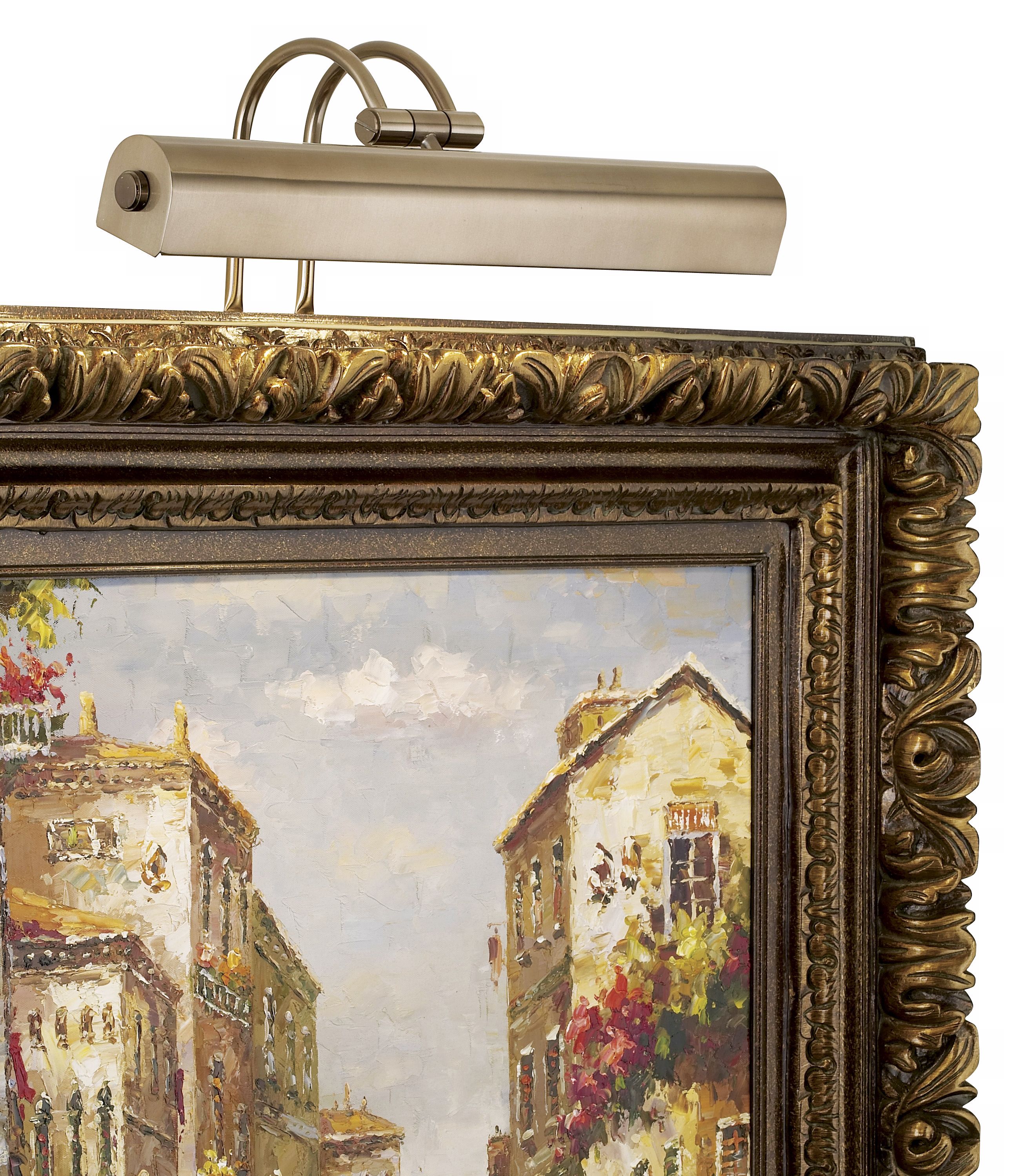 Light Bronze 16" Wide Plug-In Picture Light