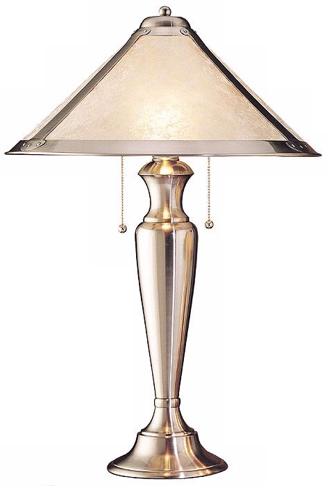 Aurora Collection Silver Mission Table Lamp