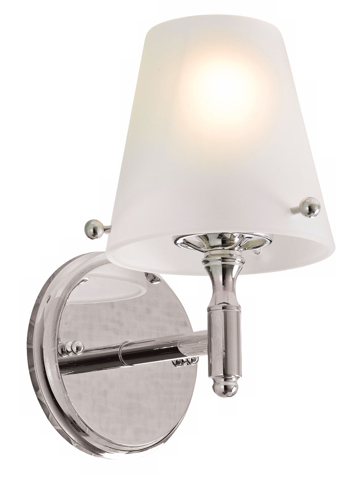 Arlington 10 1/2" High Polished Nickel Bath Wall Sconce