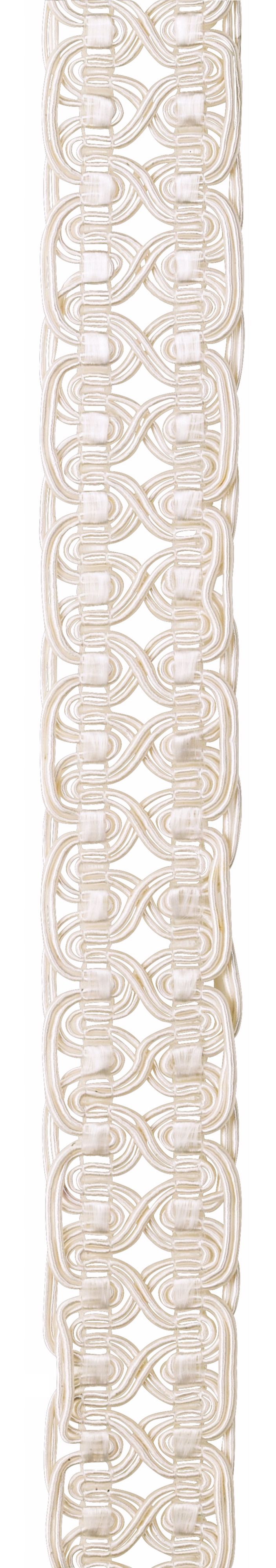 Ivory Lamp Shade Braided Trim