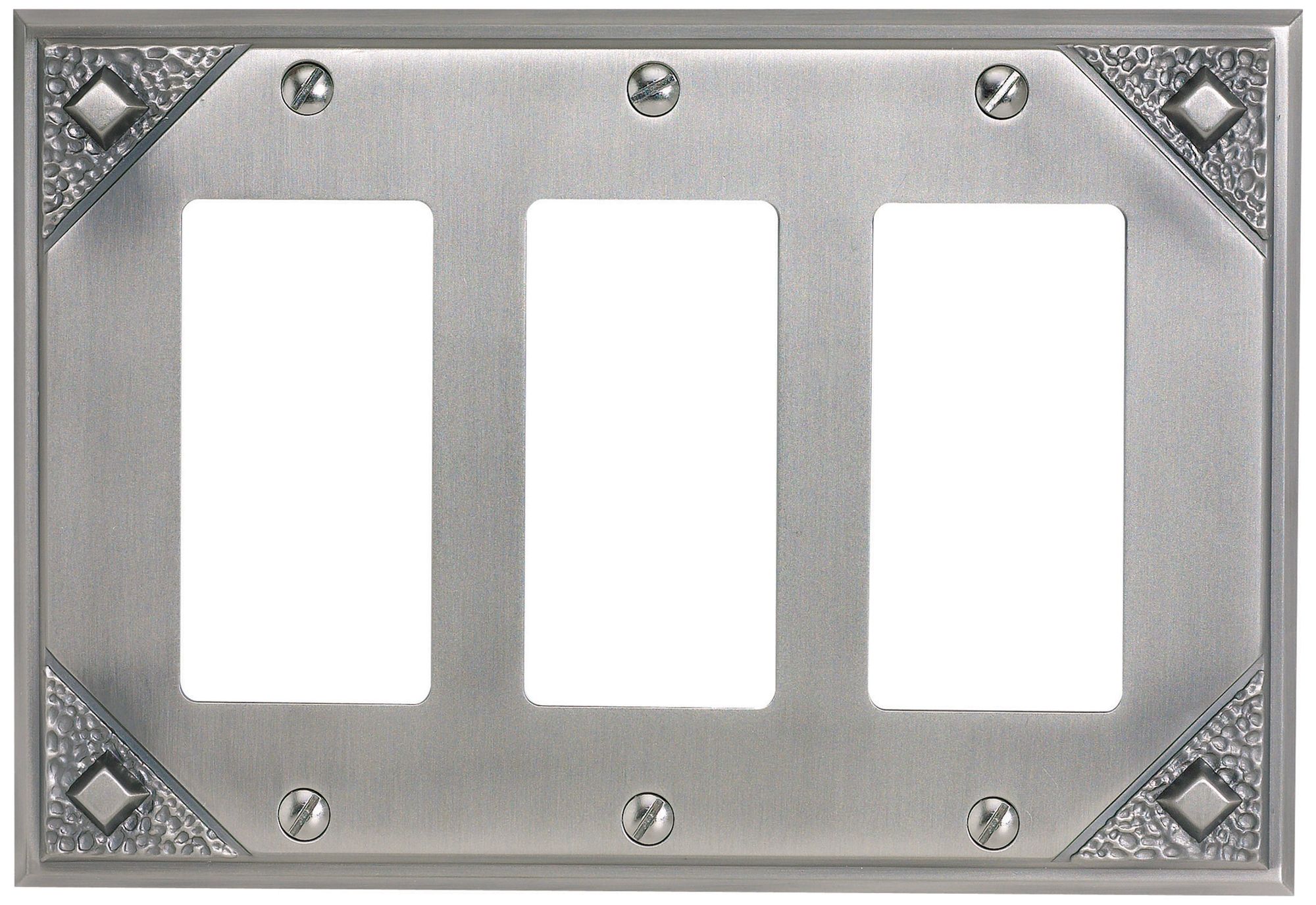 Craftsman Collection Pewter Triple Rocker Wall Plate