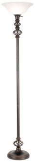 Open Frame Accent Wrought Iron Torchiere Floor Lamp 83238