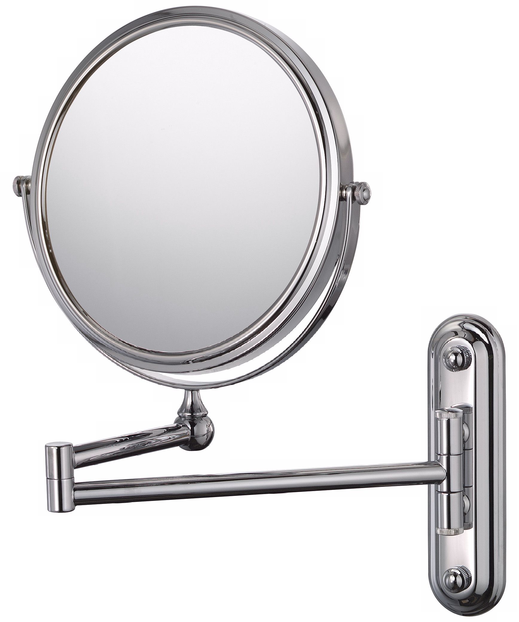 Chrome Finish Pivot Arm Vanity 7 3/4" Wide Wall Mirror