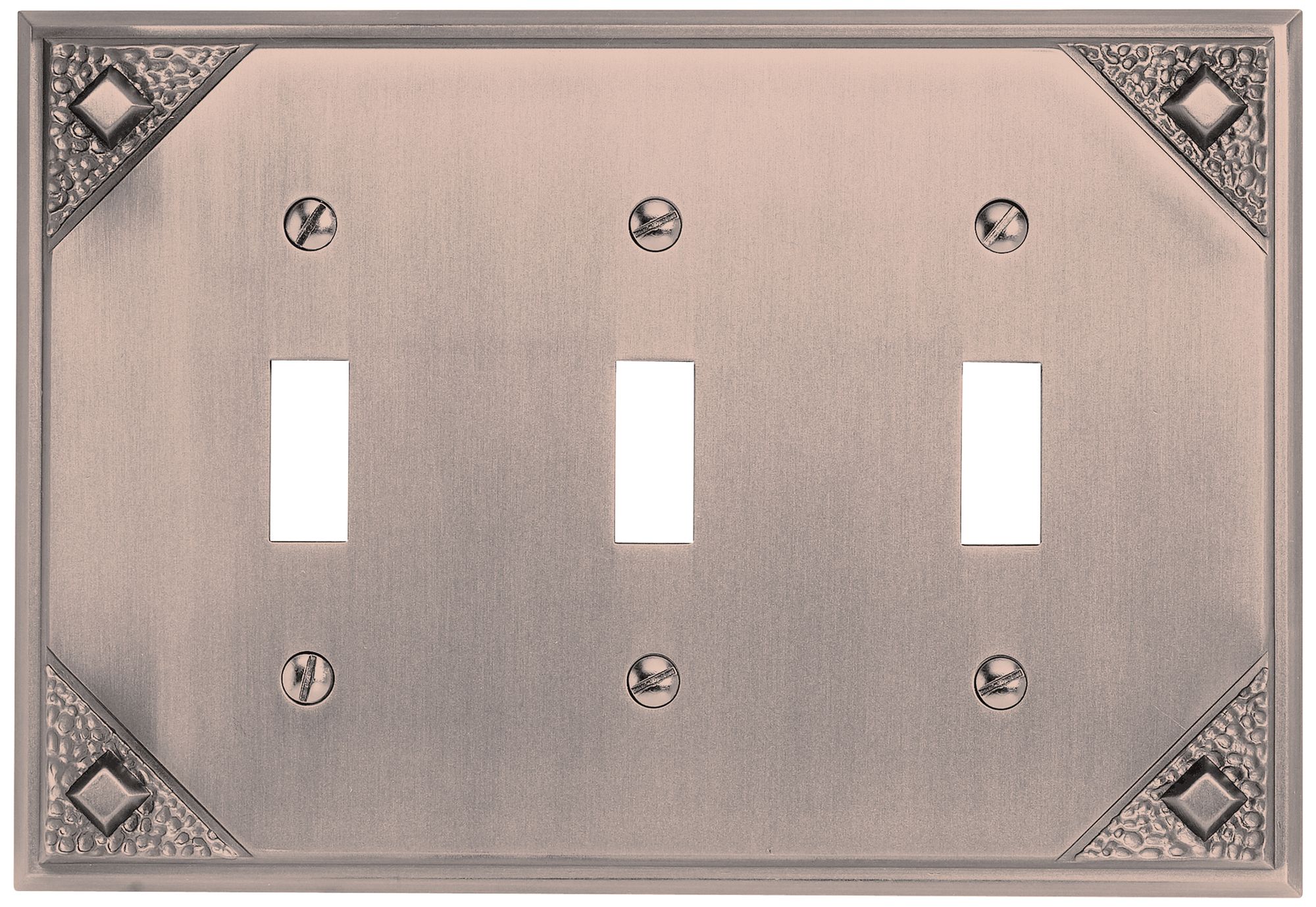 Craftsman Collection Copper Triple Toggle Wall Plate