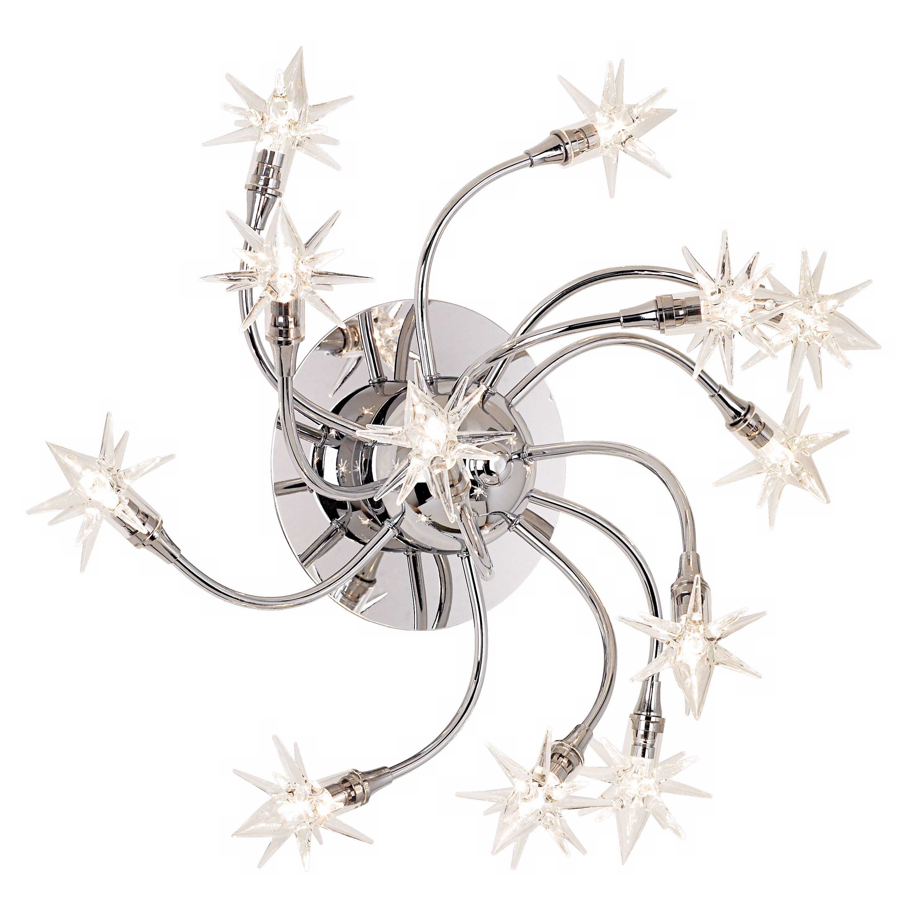Possini Euro Galaxy Chrome 14" Wide Halogen Sconce
