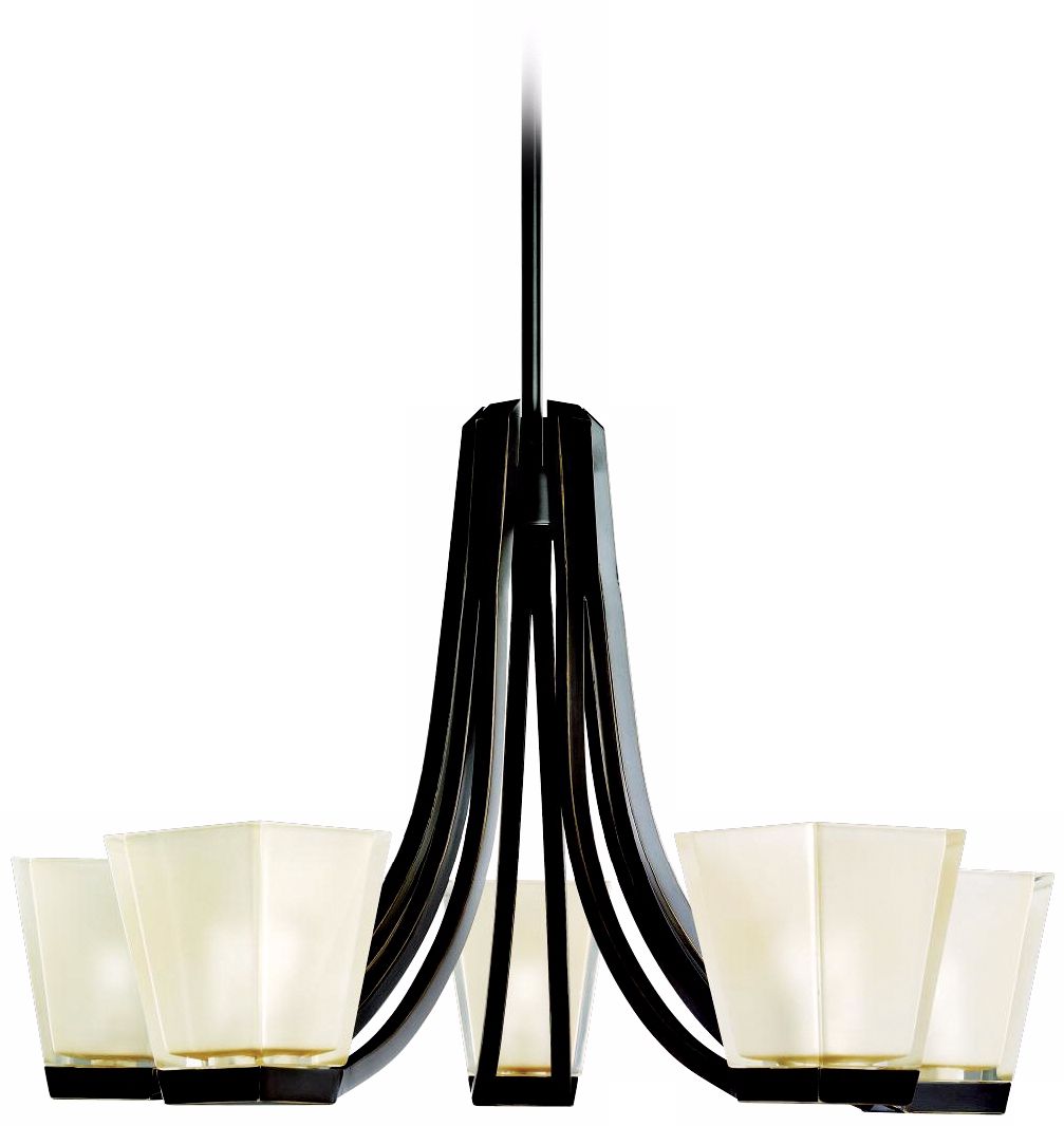 Kichler Urban Ice Collection Bronze 5-Light Chandelier
