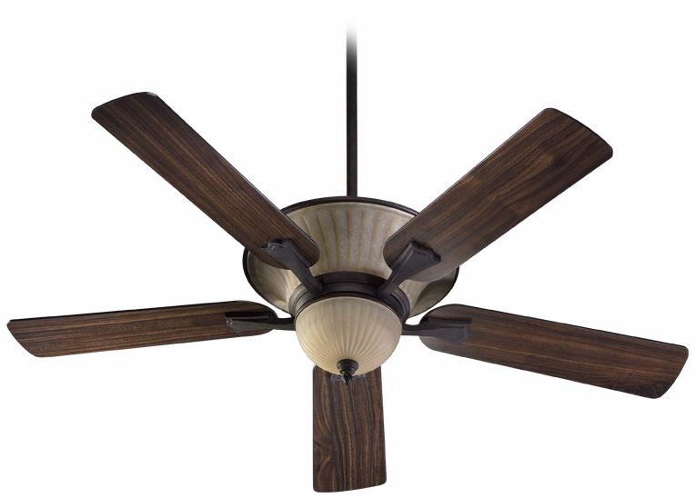 52" Quorum Clayton Toasted Sienna Ceiling Fan