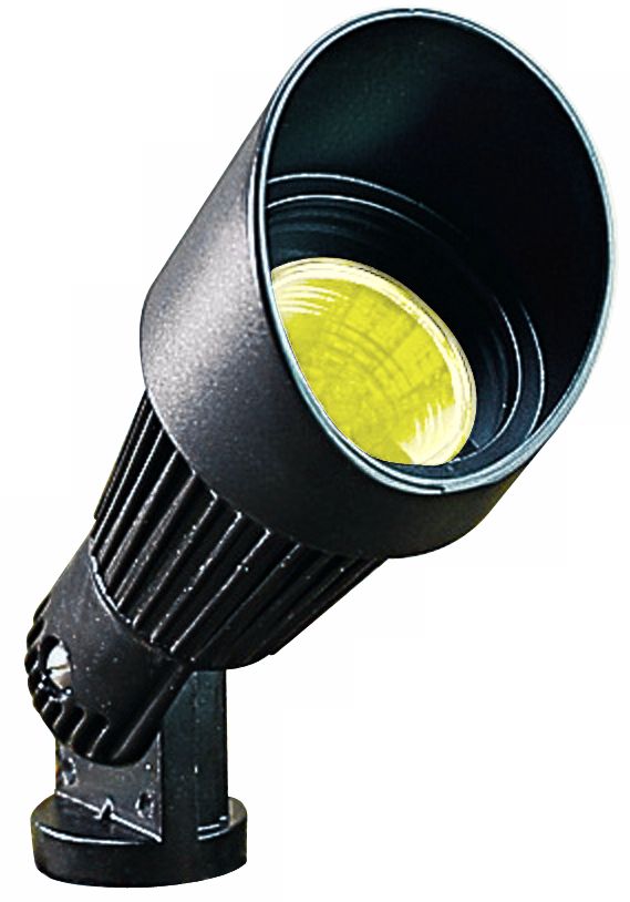 Green Hooded Low Voltage Landscape Spot Light