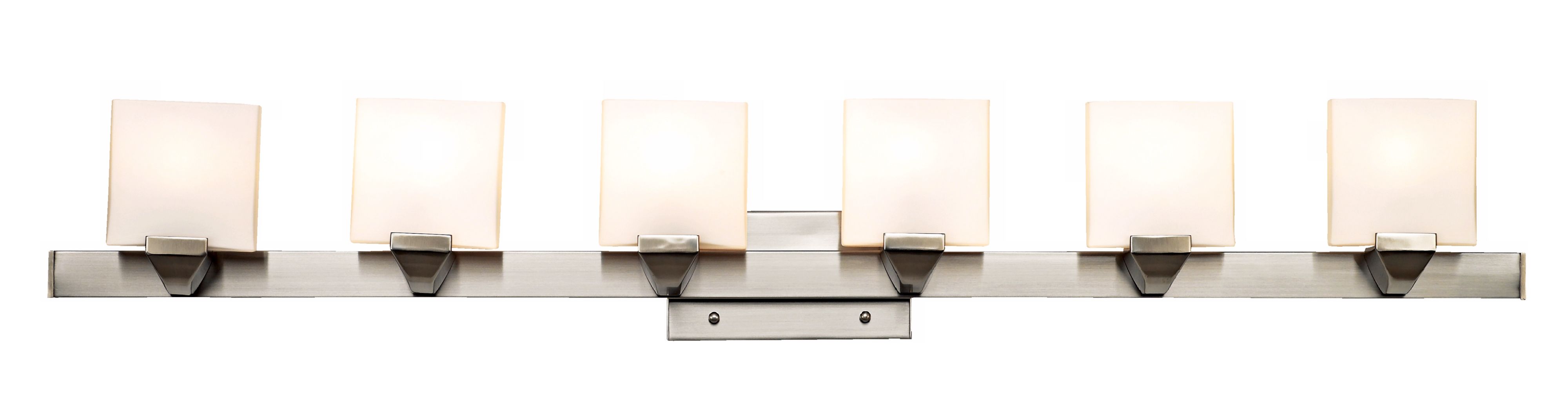 Contempo 6-Light Brushed Steel 48" Wide Bath Light