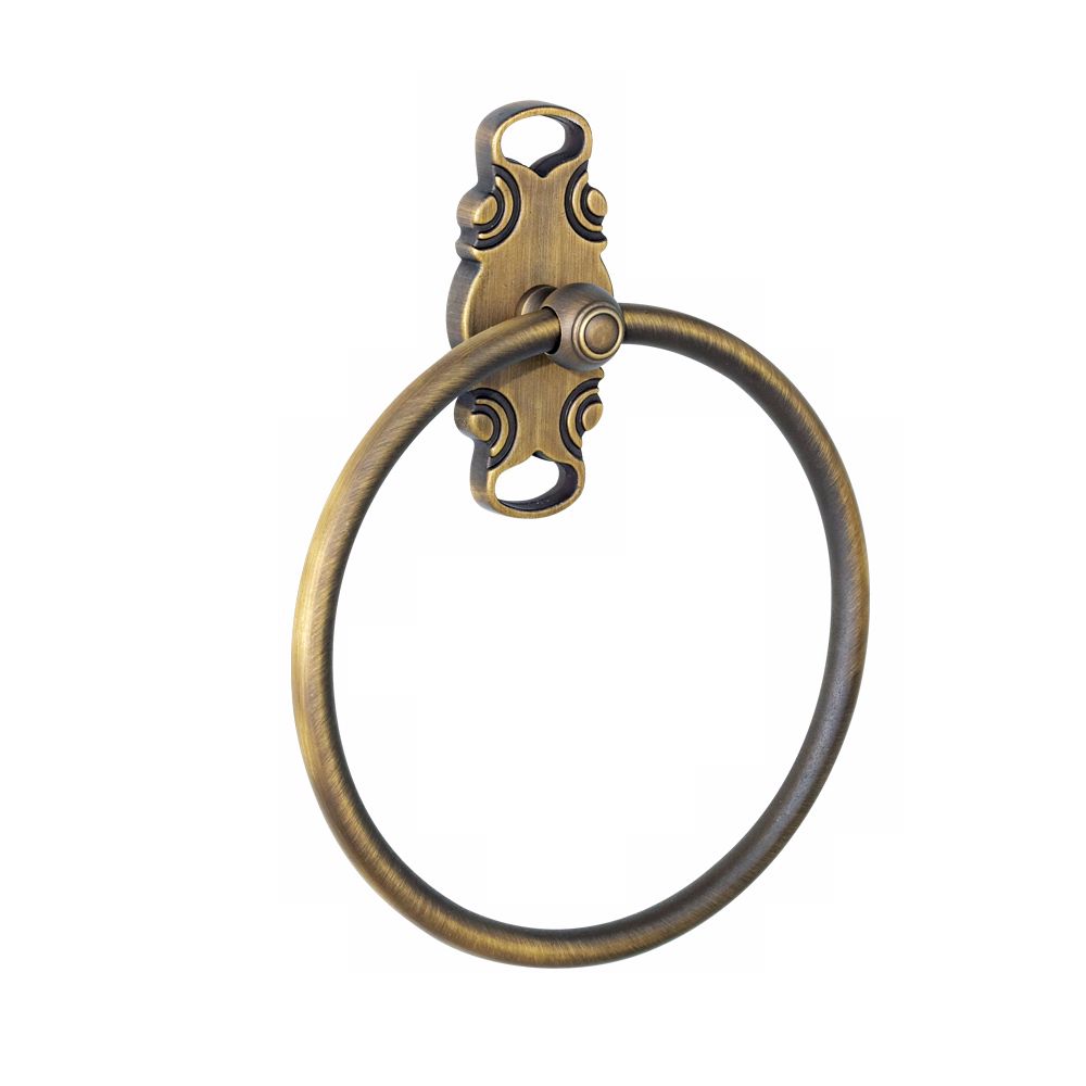 French Curve Antique English Towel Ring