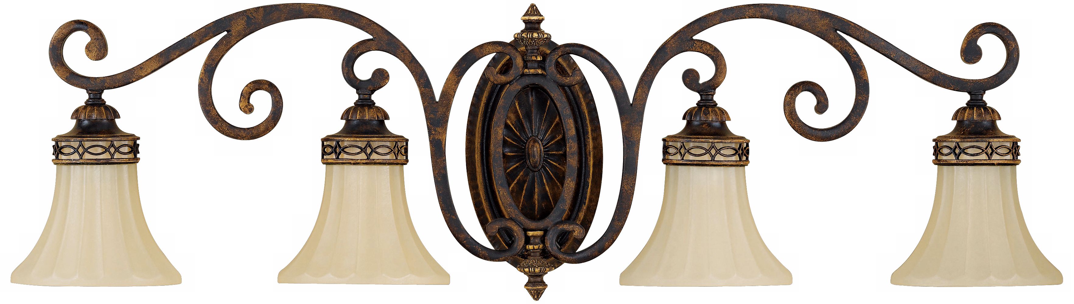 Edwardian Collection 38" Wide Bathroom Light Fixture