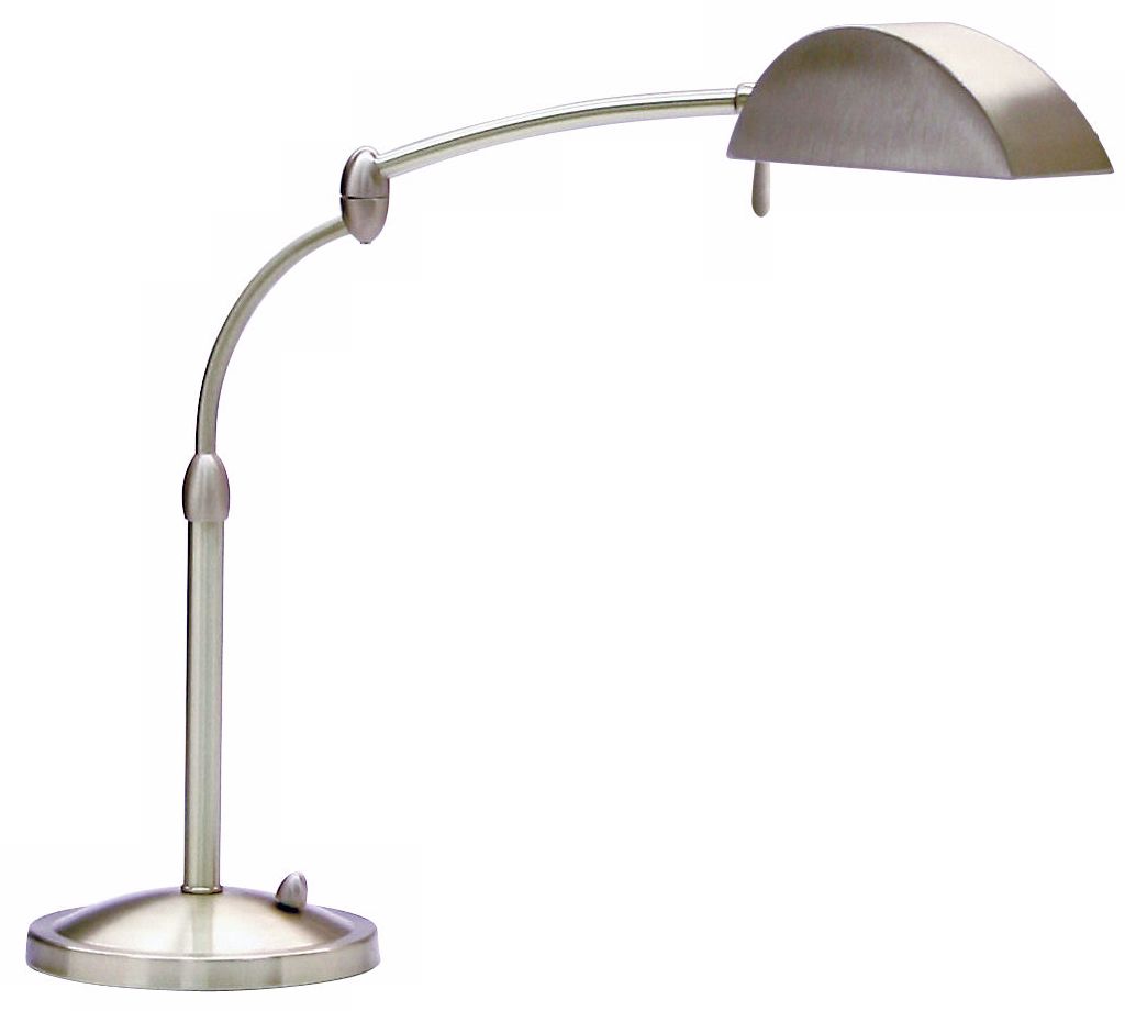 Satin Nickel Swing Arm Pharmacy Desk Lamp
