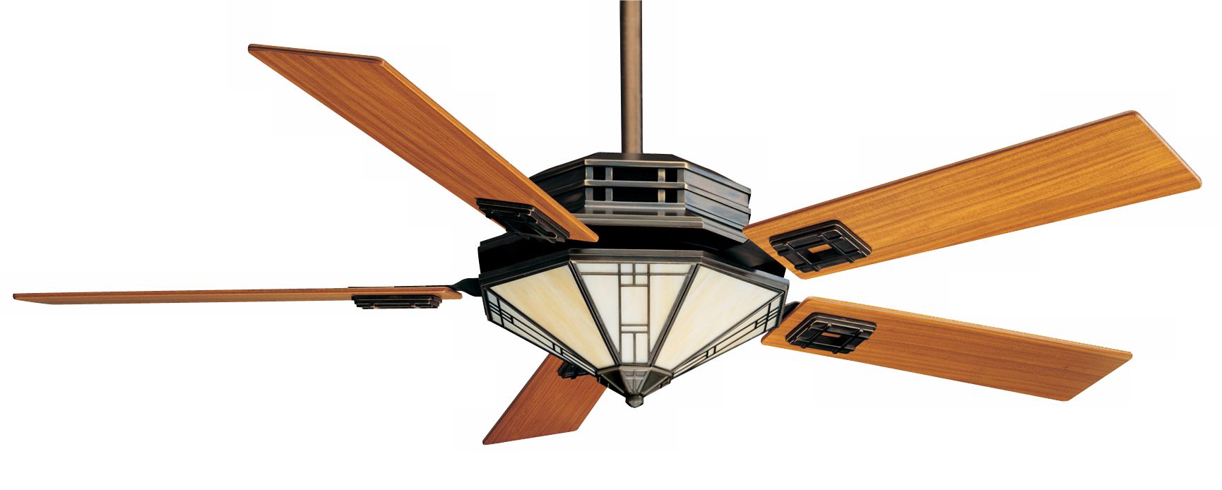 56" Mission Bronze Patina Advan Touch Ceiling Fan