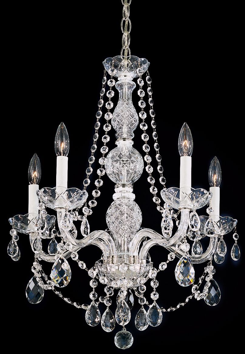 Schonbek Lillian Five Light Crystal Chandelier (QS)
