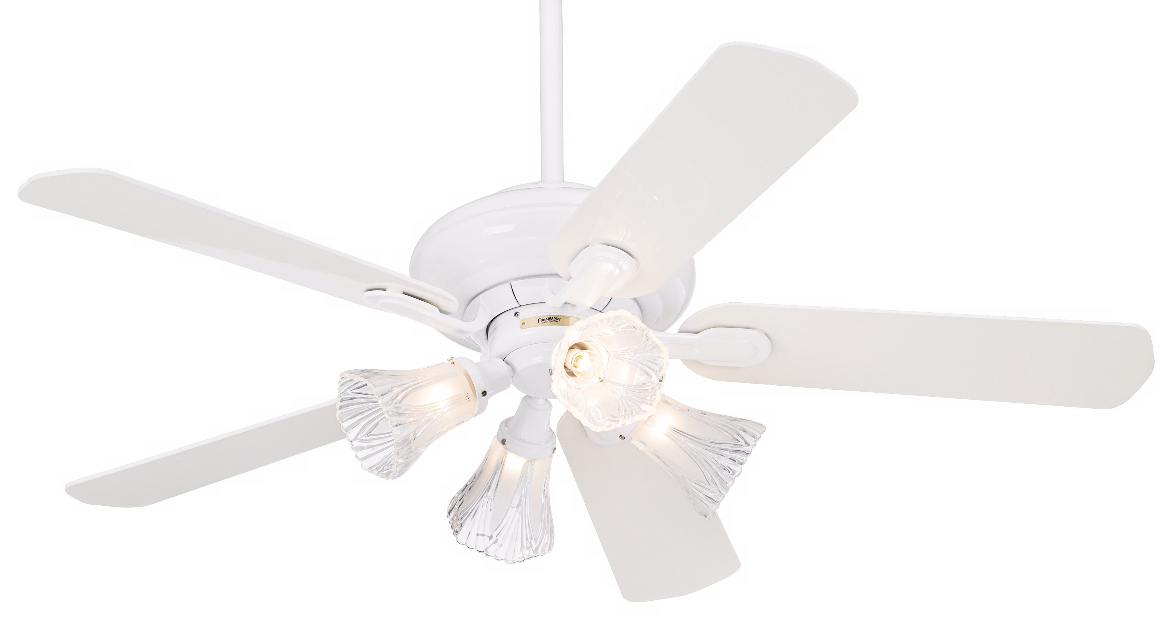 53" Casablanca Aurora™ II White Finish Ceiling Fan