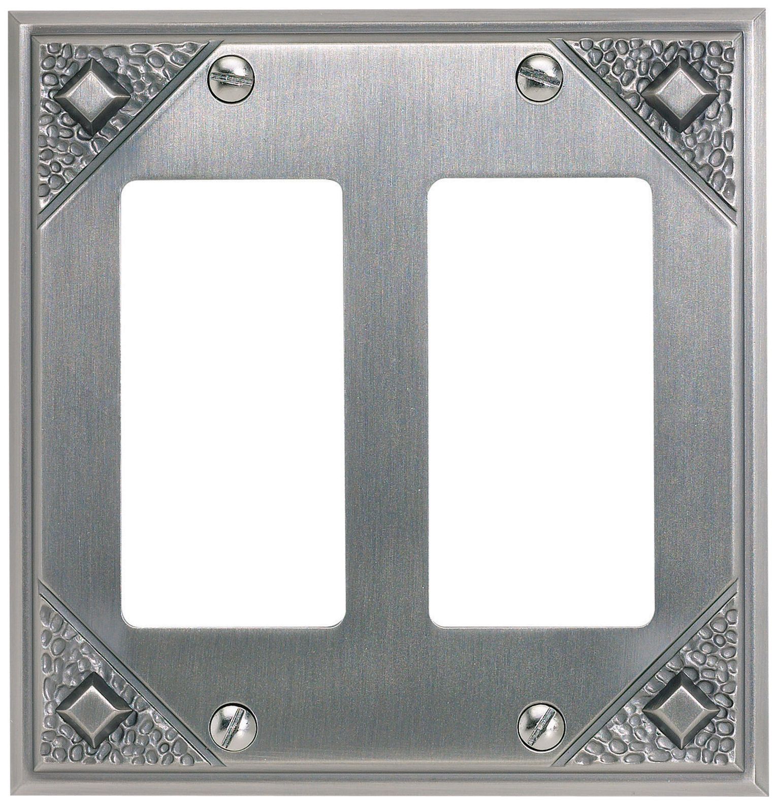 Craftsman Collection Pewter Double Rocker Wall Plate