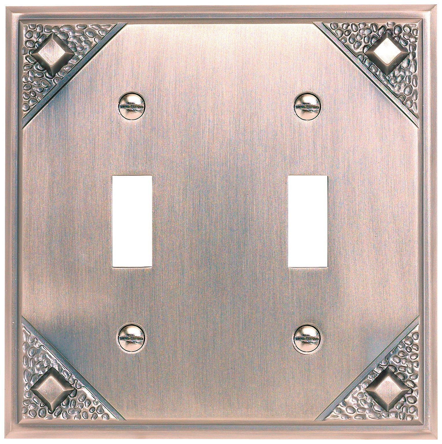 Craftsman Collection Copper Double Toggle Wall Plate