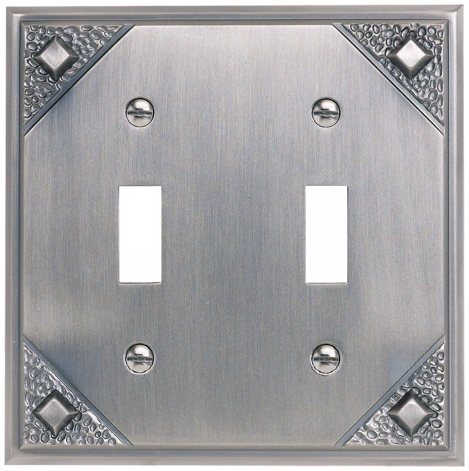Craftsman Double Toggle Pewter Finish Wall Plate