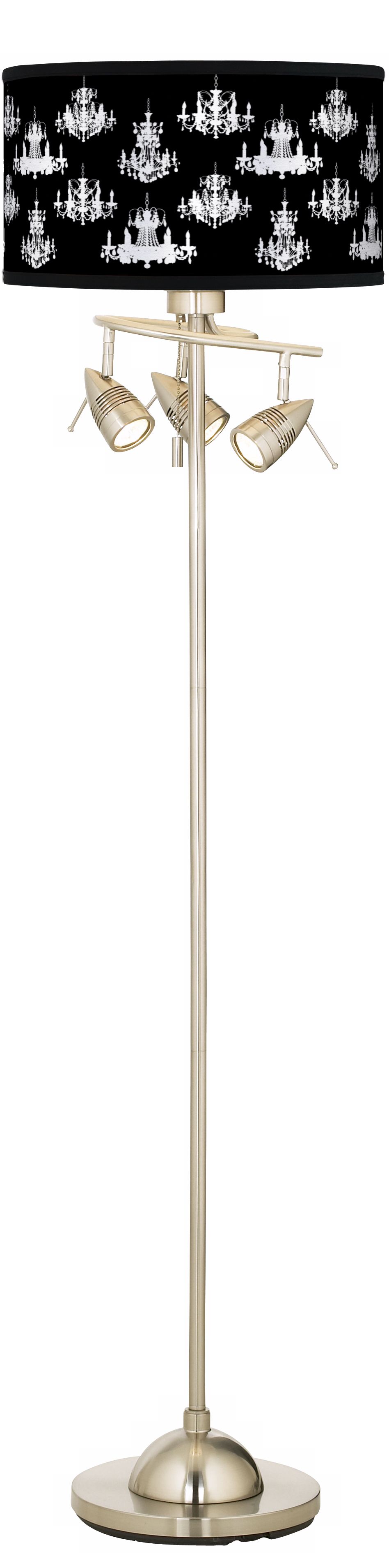 Chic Chandeliers Giclee 4 Light Floor Lamp