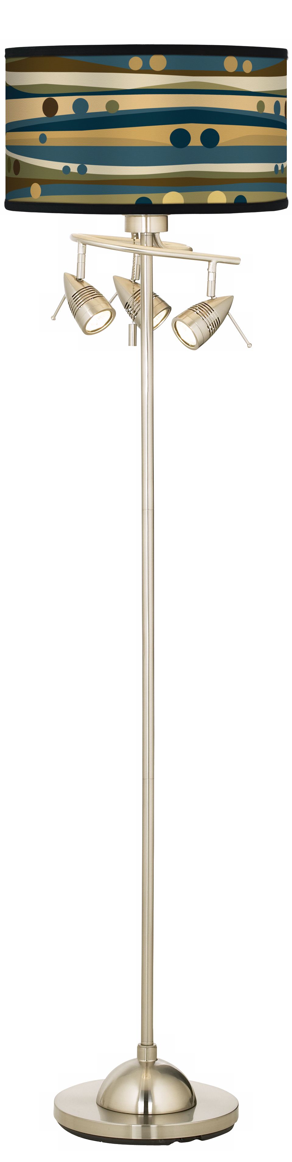 Dots & Waves Giclee 4 Light Floor Lamp