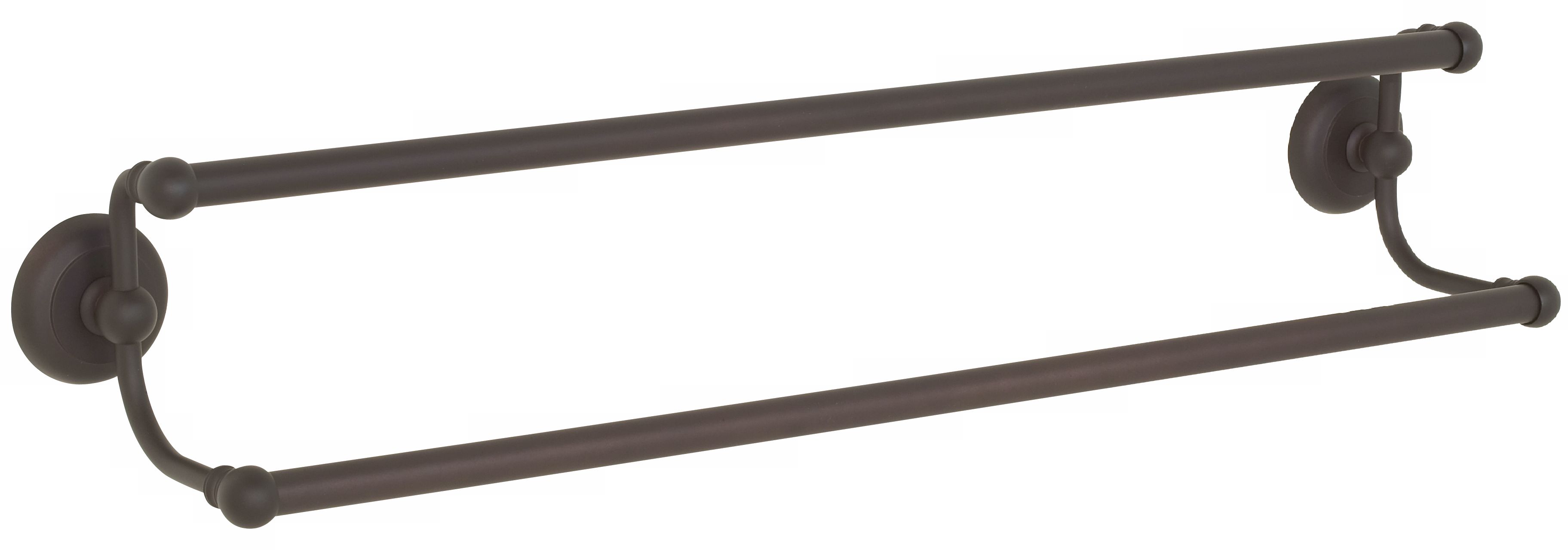 Euro Style Oil Rubbed Bronze 24" Wide Double Towel Bar