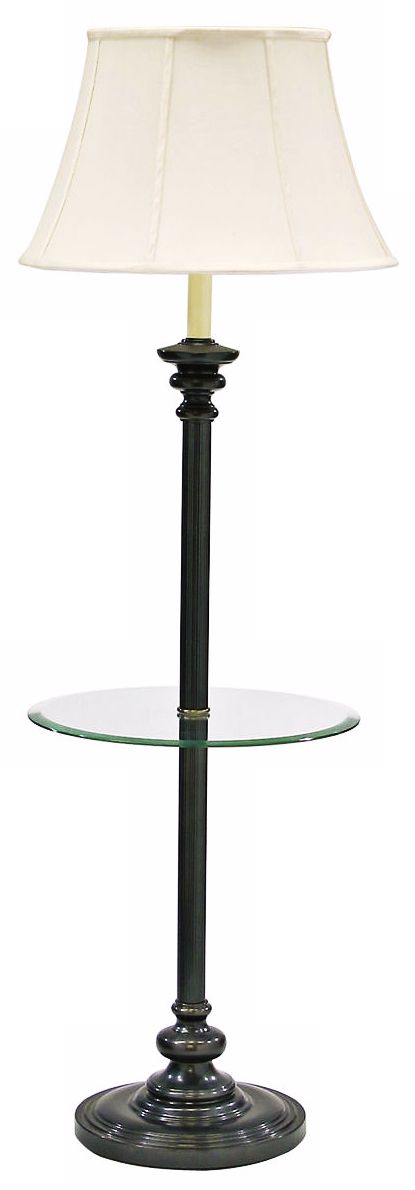House of Troy Newport Glass Tray Floor Lamp Bronze
