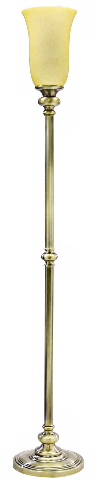 House of Troy Newport Antique Brass Torchiere Floor Lamp