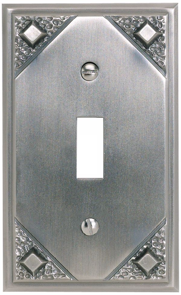 Craftsman Single Toggle Pewter Finish Wall Plate