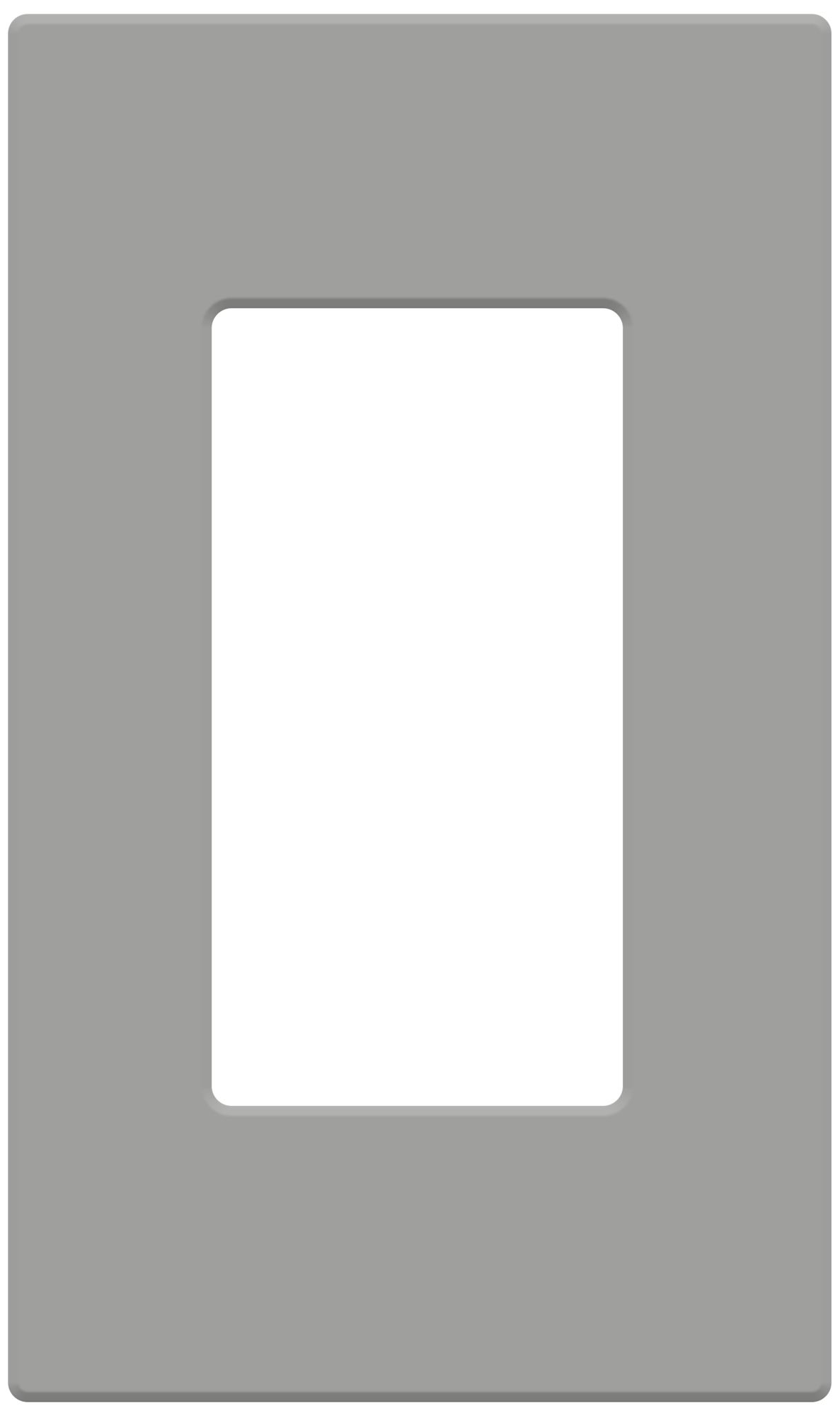 Lutron Single Gang Grey Wallplate