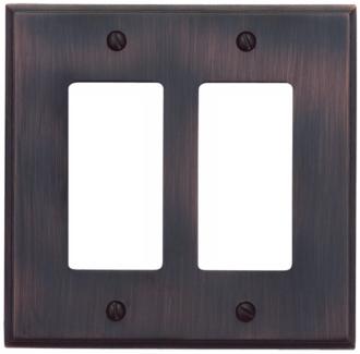 Sutton Venetian Bronze Finish Double Rocker Wall Plate 84515