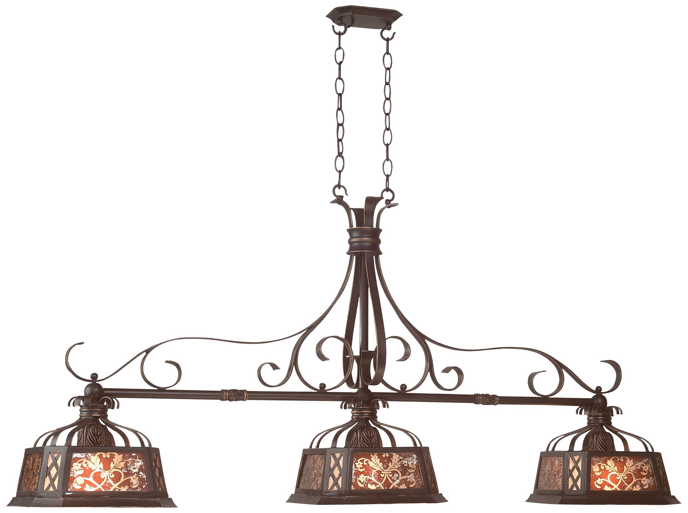 Castle Hill Collection Three Light Island Chandelier