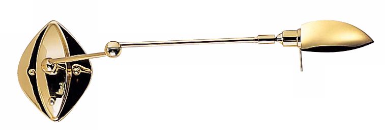 Holtkoetter Brass Wishbone Head Swing Arm Wall Lamp