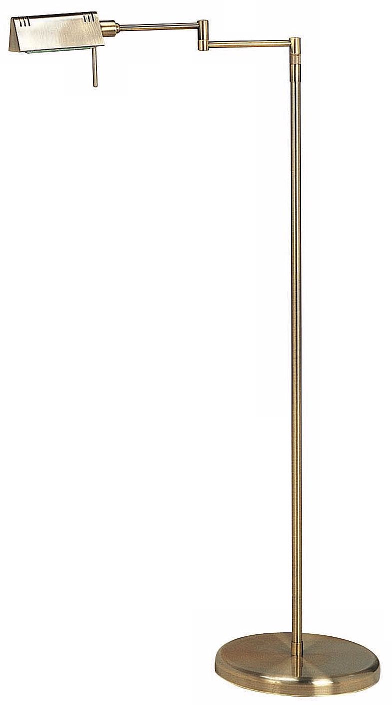 Lite Source Pharma Collection Brass Adjustable Floor Lamp