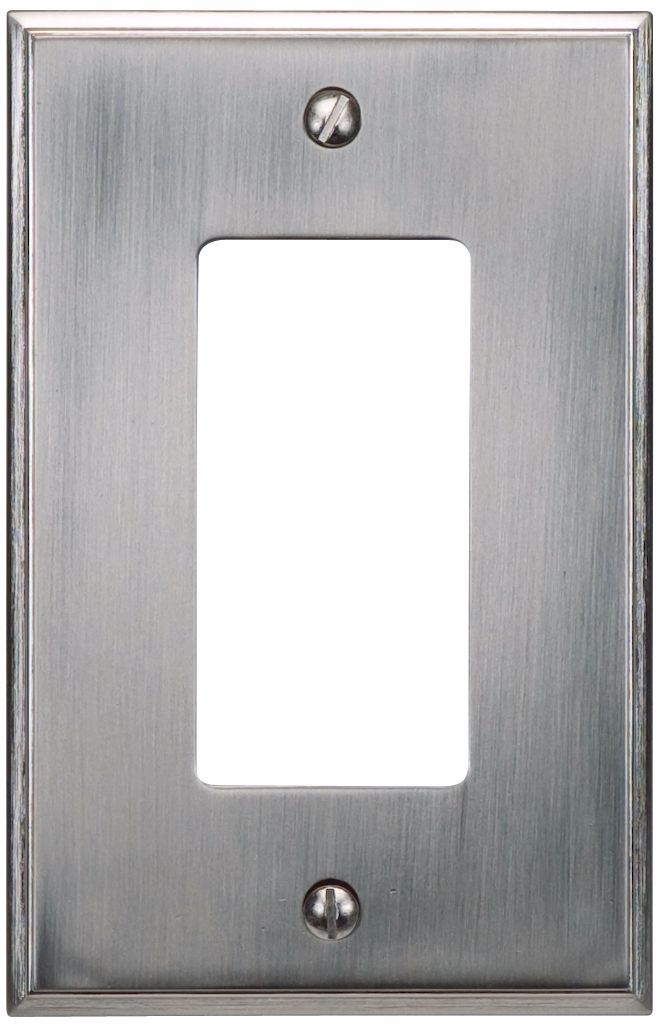 Sutton Brushed Nickel Finish Single Rocker Wall Plate