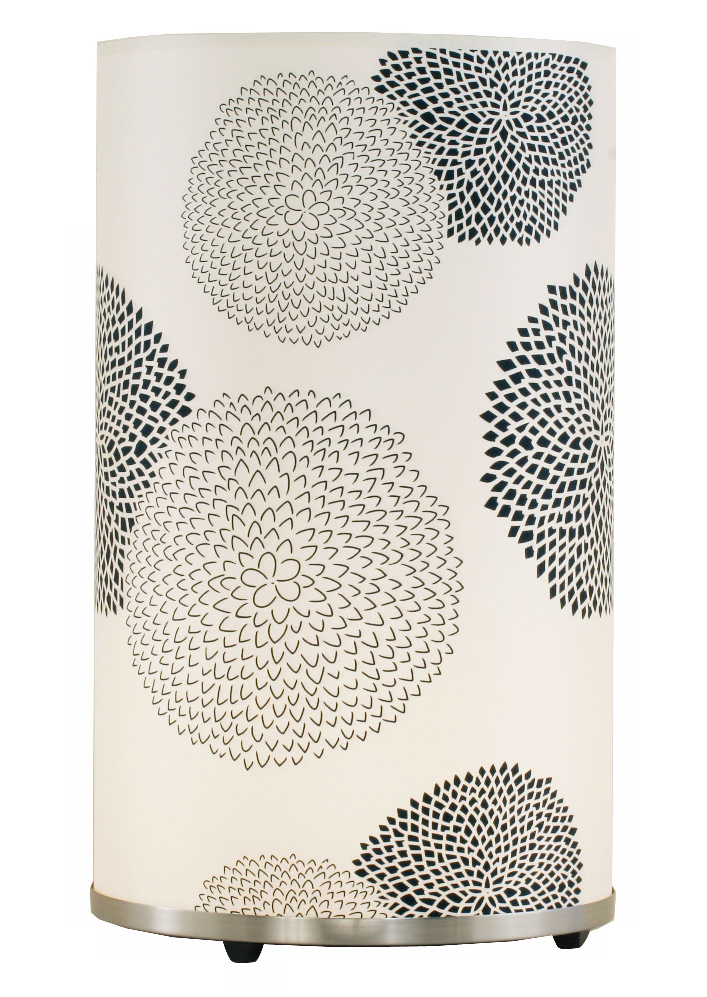 Lights Up! Black Mumm Large Meridian Accent Table Lamp