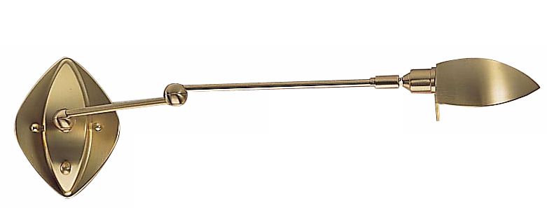 Holtkoetter Brushed Brass Wishbone Swing Arm Wall Light