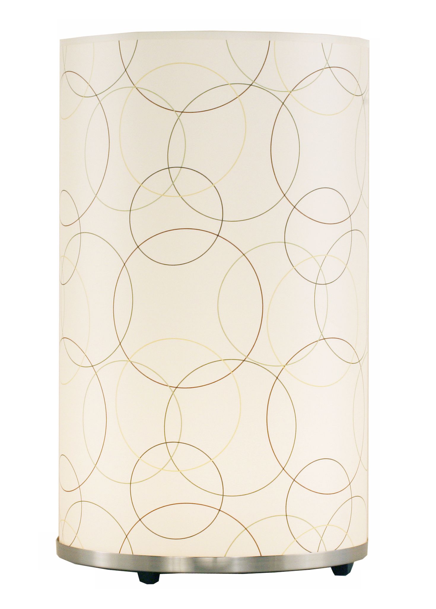 Lights Up! Circle Pattern Meridian Large Accent Table Lamp