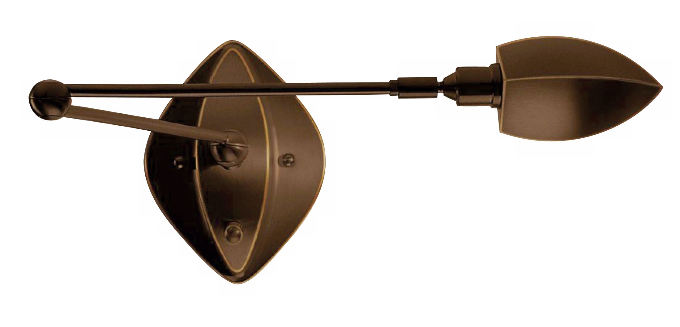 Holtkoetter Bronze Wishbone Head Swing Arm Wall Lamp