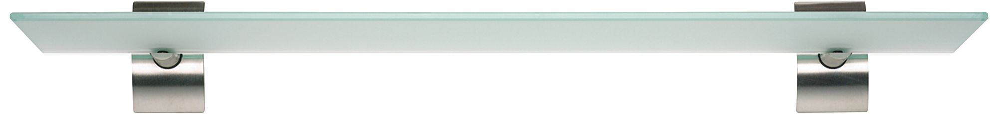 Zephyr 25" Wide Stainless Steel and Glass Bath Shelf