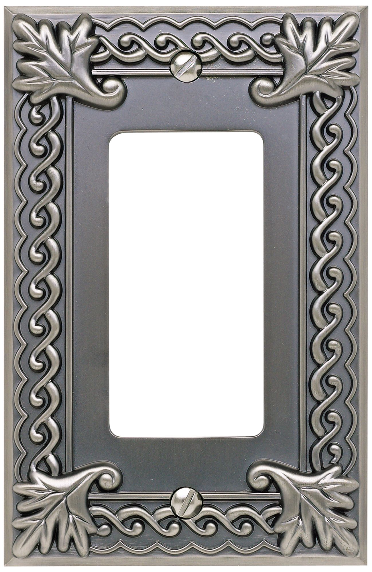 Venetian Collection Pewter Single Rocker Wall Plate