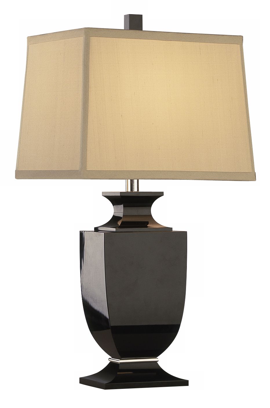 Artemis Accent Black Crystal Cafe Shade Table Lamp