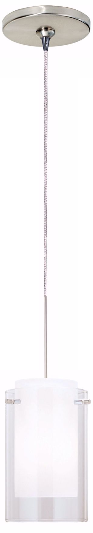 Clear Echo Satin Nickel Tech Lighting Mini Pendant