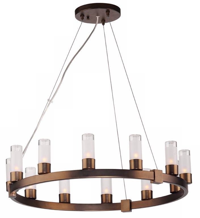 Forecast Revolution Bronze Round 12-Light Chandelier