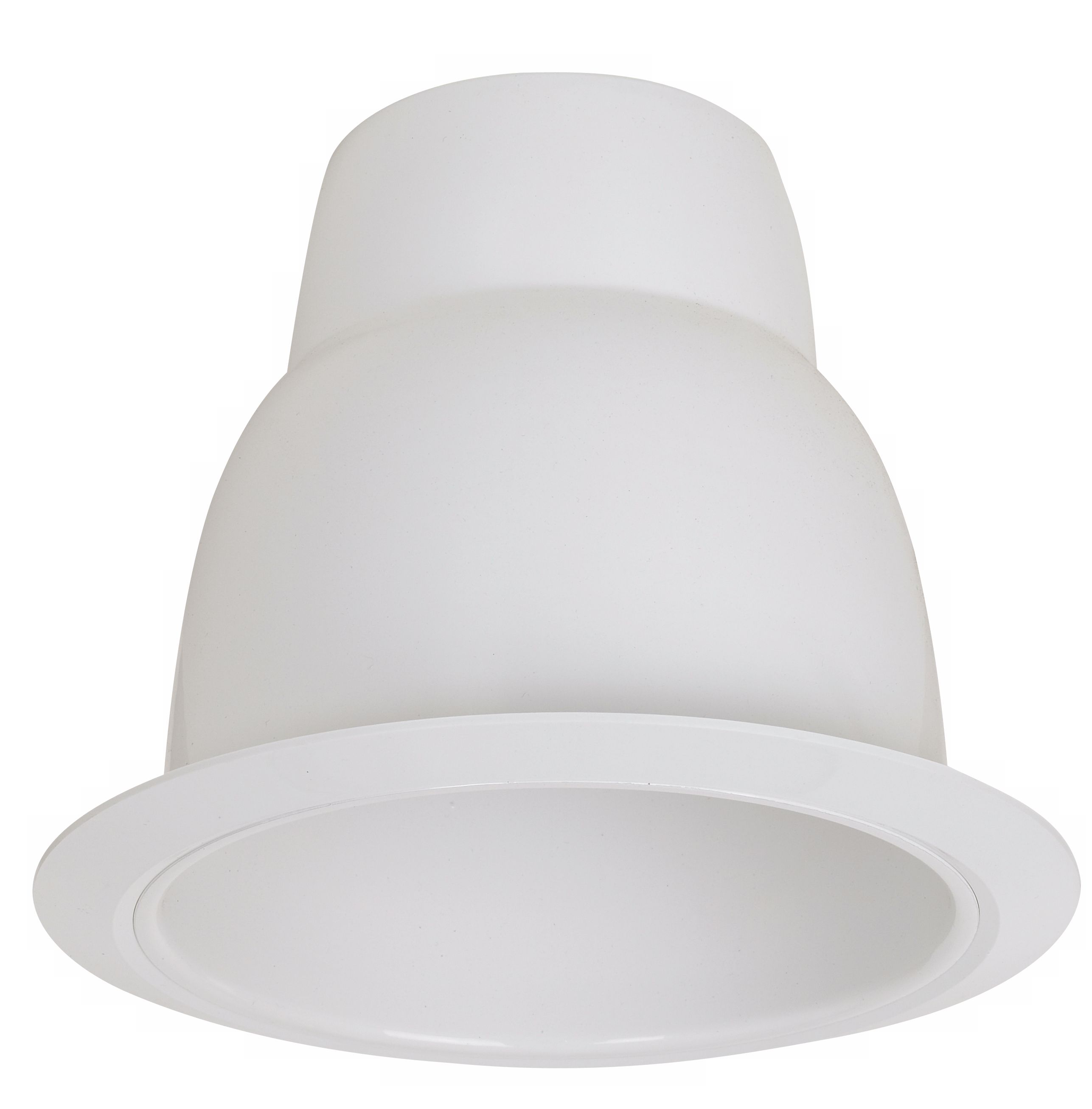 6" White Alzac Reflector Trim
